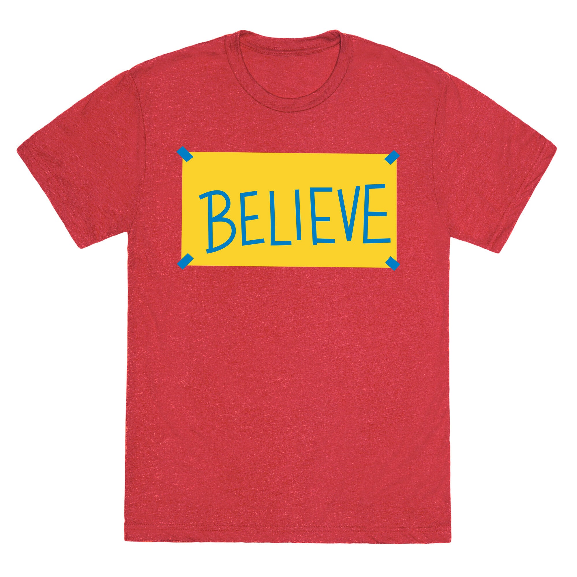 Believe Locker Room Poster Unisex Triblend Tee
